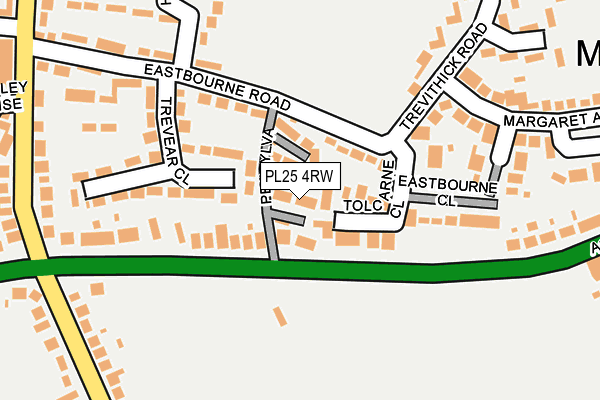 PL25 4RW map - OS OpenMap – Local (Ordnance Survey)