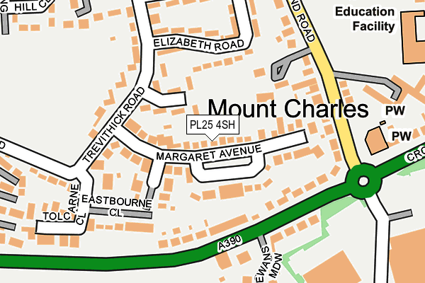 PL25 4SH map - OS OpenMap – Local (Ordnance Survey)