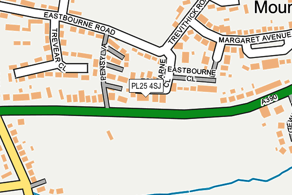 PL25 4SJ map - OS OpenMap – Local (Ordnance Survey)