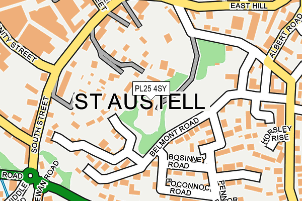 PL25 4SY map - OS OpenMap – Local (Ordnance Survey)