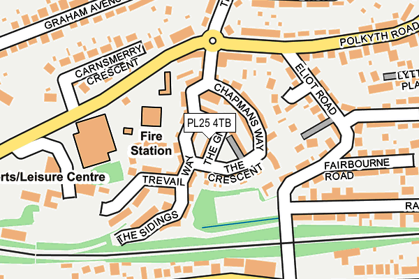 PL25 4TB map - OS OpenMap – Local (Ordnance Survey)