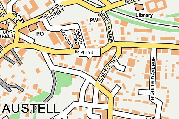 PL25 4TL map - OS OpenMap – Local (Ordnance Survey)