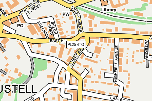 PL25 4TQ map - OS OpenMap – Local (Ordnance Survey)