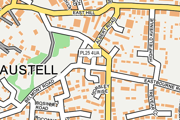 PL25 4UA map - OS OpenMap – Local (Ordnance Survey)