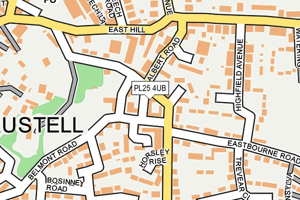 PL25 4UB map - OS OpenMap – Local (Ordnance Survey)