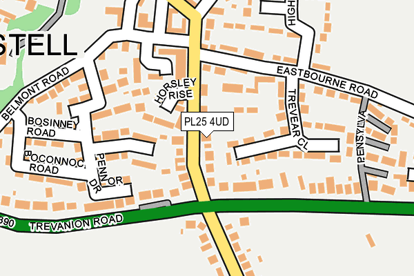 PL25 4UD map - OS OpenMap – Local (Ordnance Survey)