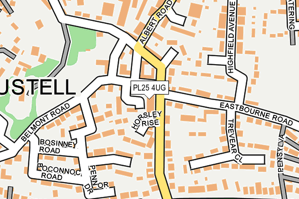 PL25 4UG map - OS OpenMap – Local (Ordnance Survey)