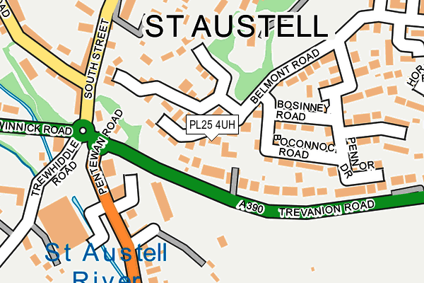 PL25 4UH map - OS OpenMap – Local (Ordnance Survey)