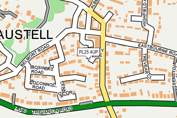 PL25 4UP map - OS OpenMap – Local (Ordnance Survey)