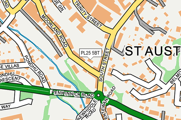 PL25 5BT map - OS OpenMap – Local (Ordnance Survey)