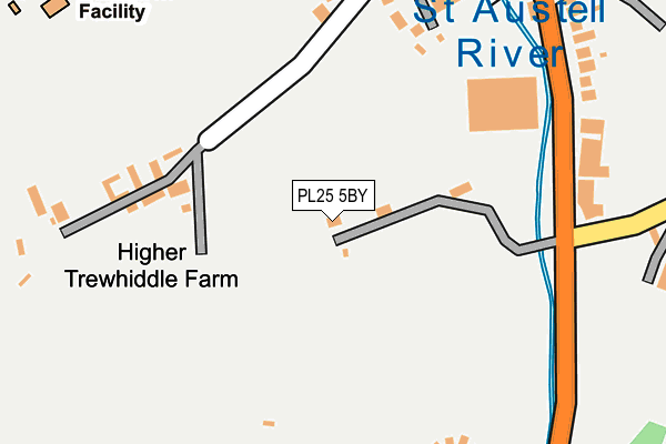 PL25 5BY map - OS OpenMap – Local (Ordnance Survey)