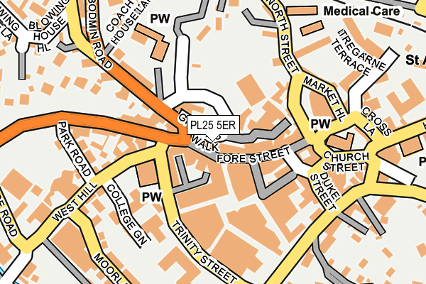 PL25 5ER map - OS OpenMap – Local (Ordnance Survey)