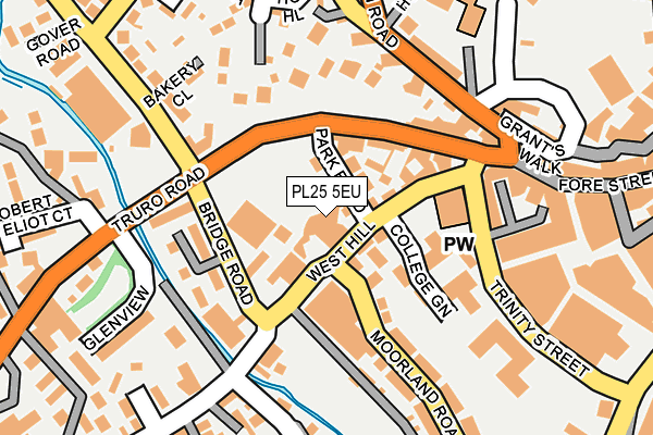 PL25 5EU map - OS OpenMap – Local (Ordnance Survey)