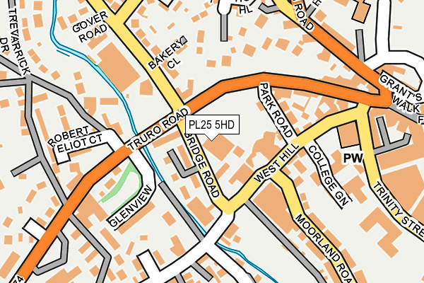 PL25 5HD map - OS OpenMap – Local (Ordnance Survey)