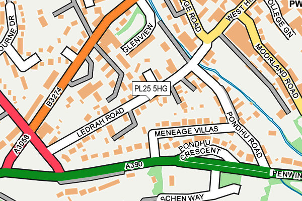 PL25 5HG map - OS OpenMap – Local (Ordnance Survey)