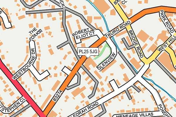 PL25 5JG map - OS OpenMap – Local (Ordnance Survey)