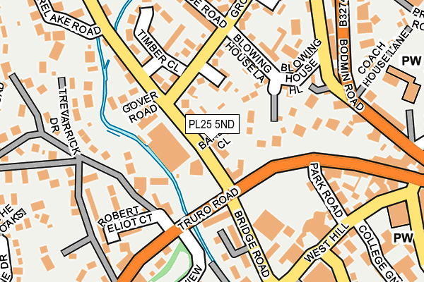 PL25 5ND map - OS OpenMap – Local (Ordnance Survey)