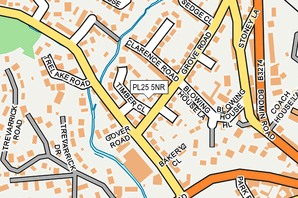 PL25 5NR map - OS OpenMap – Local (Ordnance Survey)