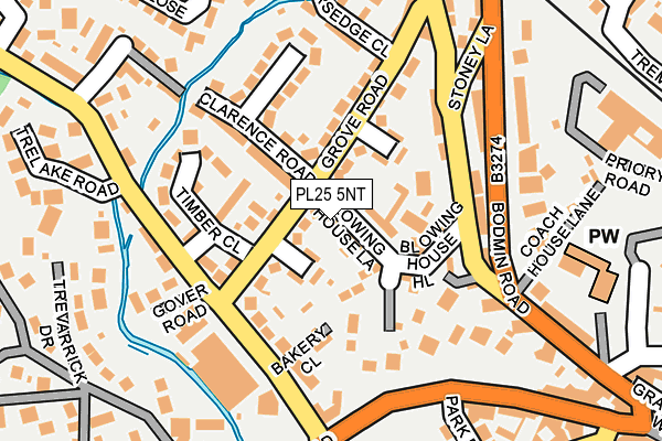 PL25 5NT map - OS OpenMap – Local (Ordnance Survey)