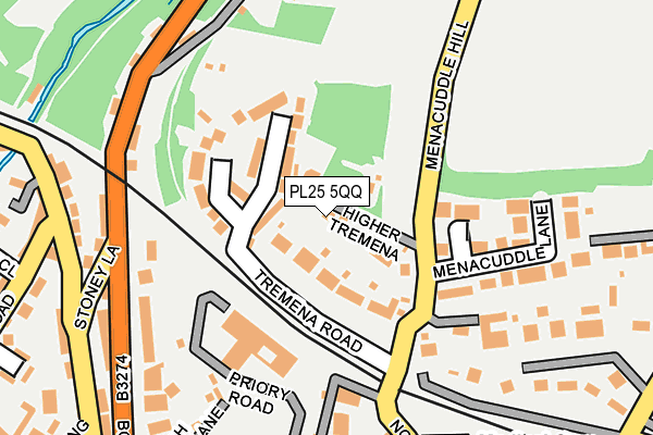 PL25 5QQ map - OS OpenMap – Local (Ordnance Survey)
