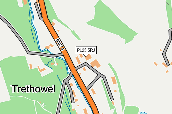 PL25 5RJ map - OS OpenMap – Local (Ordnance Survey)