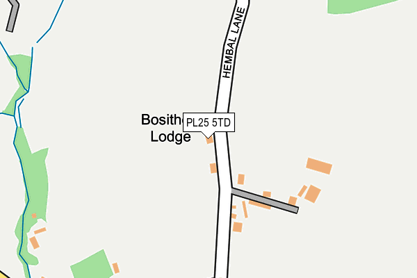 PL25 5TD map - OS OpenMap – Local (Ordnance Survey)