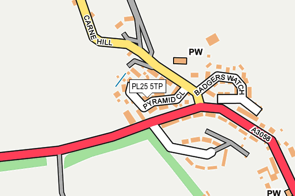 PL25 5TP map - OS OpenMap – Local (Ordnance Survey)
