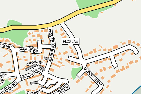 PL26 6AE map - OS OpenMap – Local (Ordnance Survey)