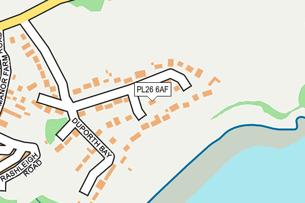 PL26 6AF map - OS OpenMap – Local (Ordnance Survey)