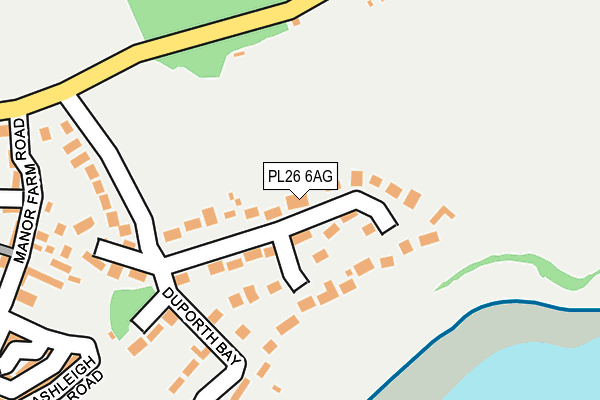 PL26 6AG map - OS OpenMap – Local (Ordnance Survey)