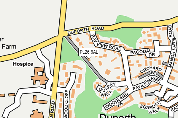 PL26 6AL map - OS OpenMap – Local (Ordnance Survey)