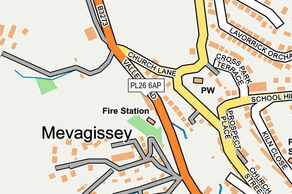 PL26 6AP map - OS OpenMap – Local (Ordnance Survey)