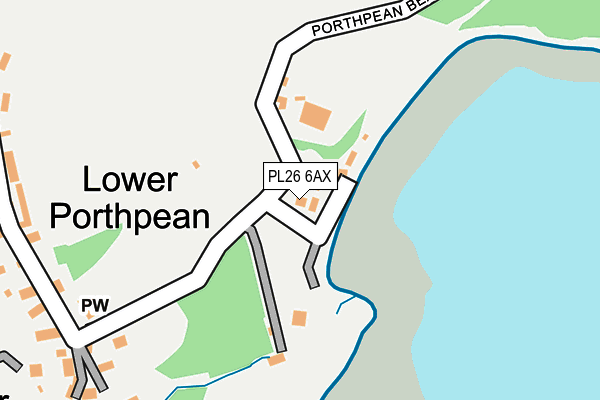 PL26 6AX map - OS OpenMap – Local (Ordnance Survey)