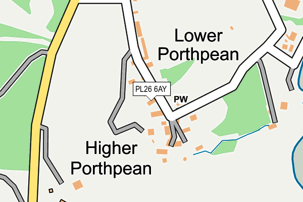 PL26 6AY map - OS OpenMap – Local (Ordnance Survey)