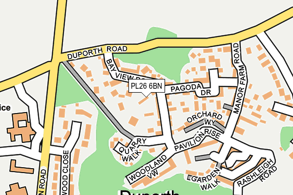 PL26 6BN map - OS OpenMap – Local (Ordnance Survey)