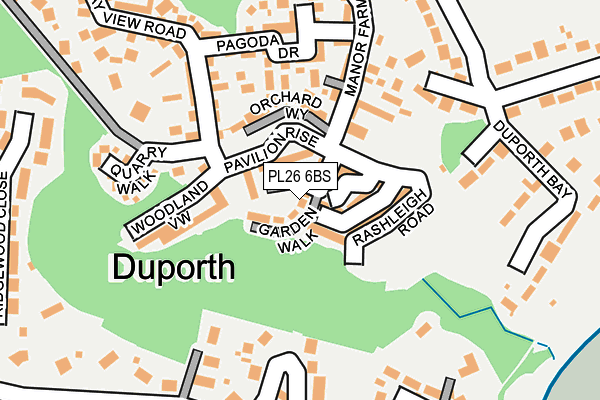 PL26 6BS map - OS OpenMap – Local (Ordnance Survey)