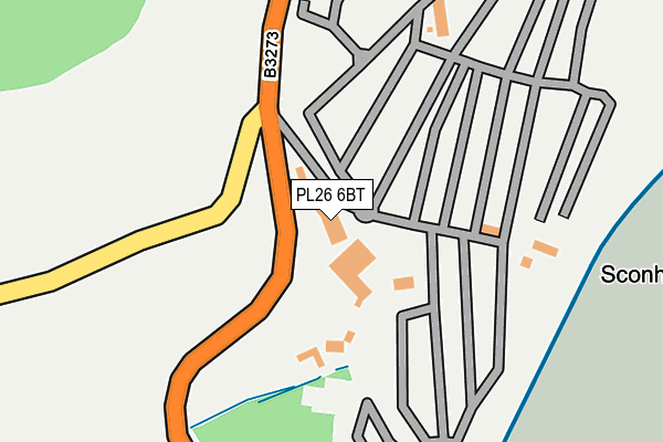 PL26 6BT map - OS OpenMap – Local (Ordnance Survey)