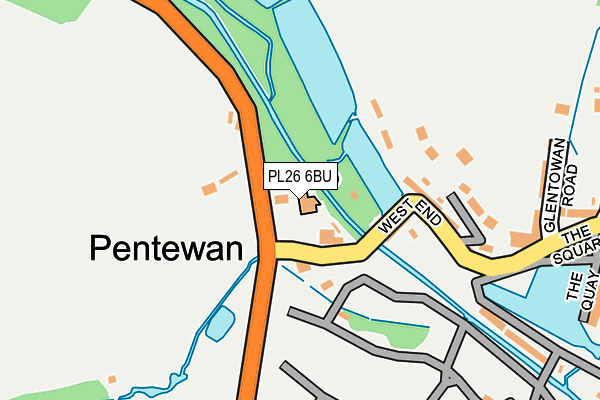 PL26 6BU map - OS OpenMap – Local (Ordnance Survey)