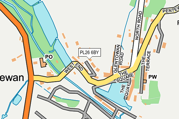 PL26 6BY map - OS OpenMap – Local (Ordnance Survey)