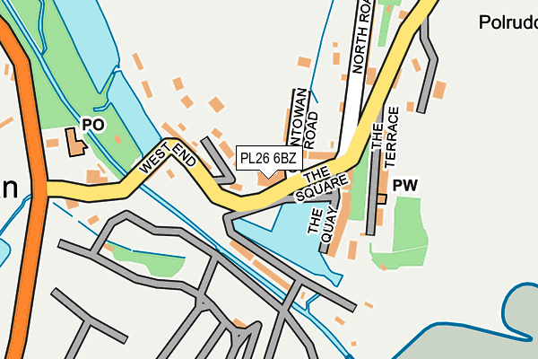 PL26 6BZ map - OS OpenMap – Local (Ordnance Survey)