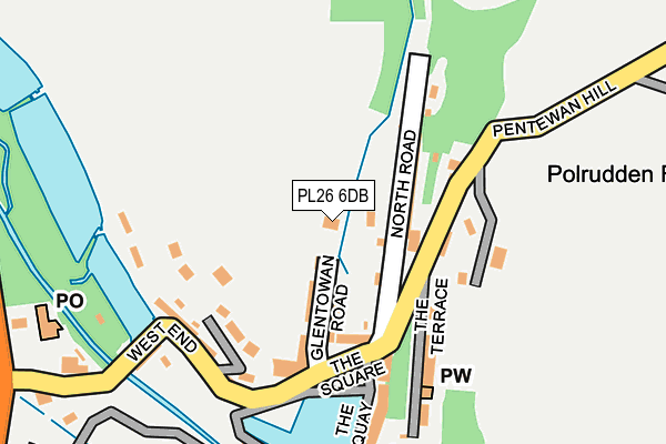 PL26 6DB map - OS OpenMap – Local (Ordnance Survey)