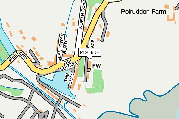 PL26 6DE map - OS OpenMap – Local (Ordnance Survey)