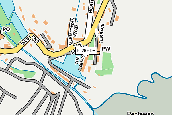 PL26 6DF map - OS OpenMap – Local (Ordnance Survey)