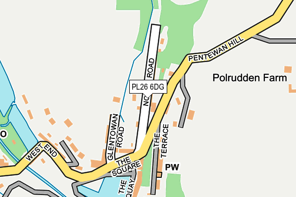PL26 6DG map - OS OpenMap – Local (Ordnance Survey)