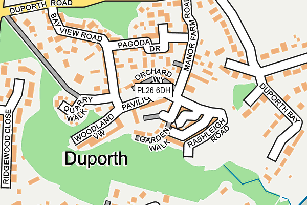 PL26 6DH map - OS OpenMap – Local (Ordnance Survey)