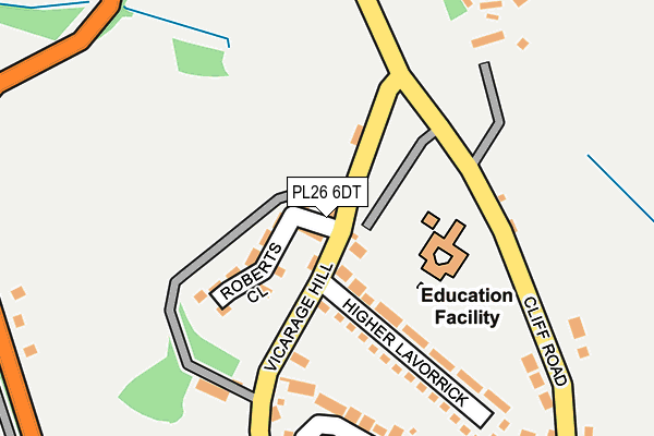 PL26 6DT map - OS OpenMap – Local (Ordnance Survey)