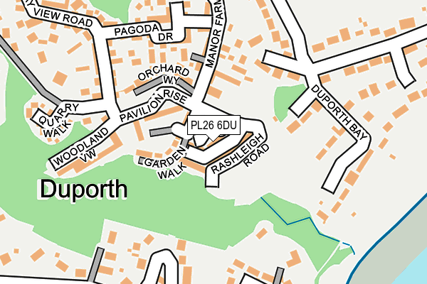 PL26 6DU map - OS OpenMap – Local (Ordnance Survey)