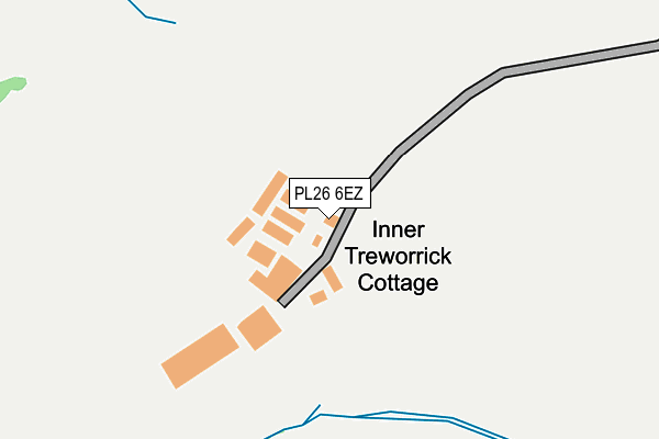 PL26 6EZ map - OS OpenMap – Local (Ordnance Survey)