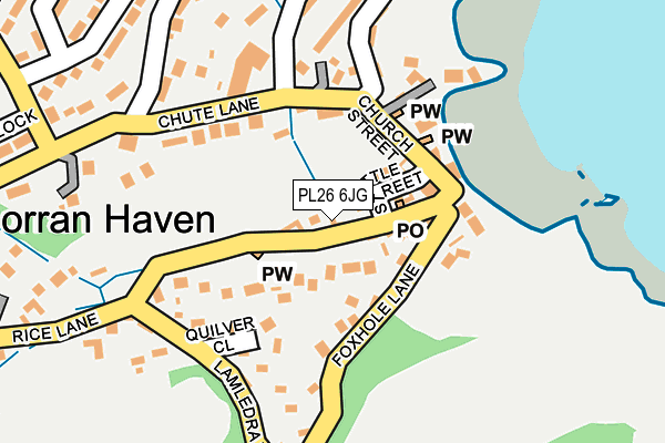 PL26 6JG map - OS OpenMap – Local (Ordnance Survey)