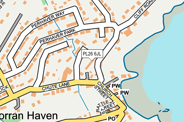 PL26 6JL map - OS OpenMap – Local (Ordnance Survey)